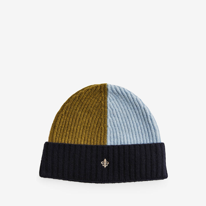 Morris Hadrian Beanie i Navy, klassisk mössa tillverkad i 100 % merinoull.