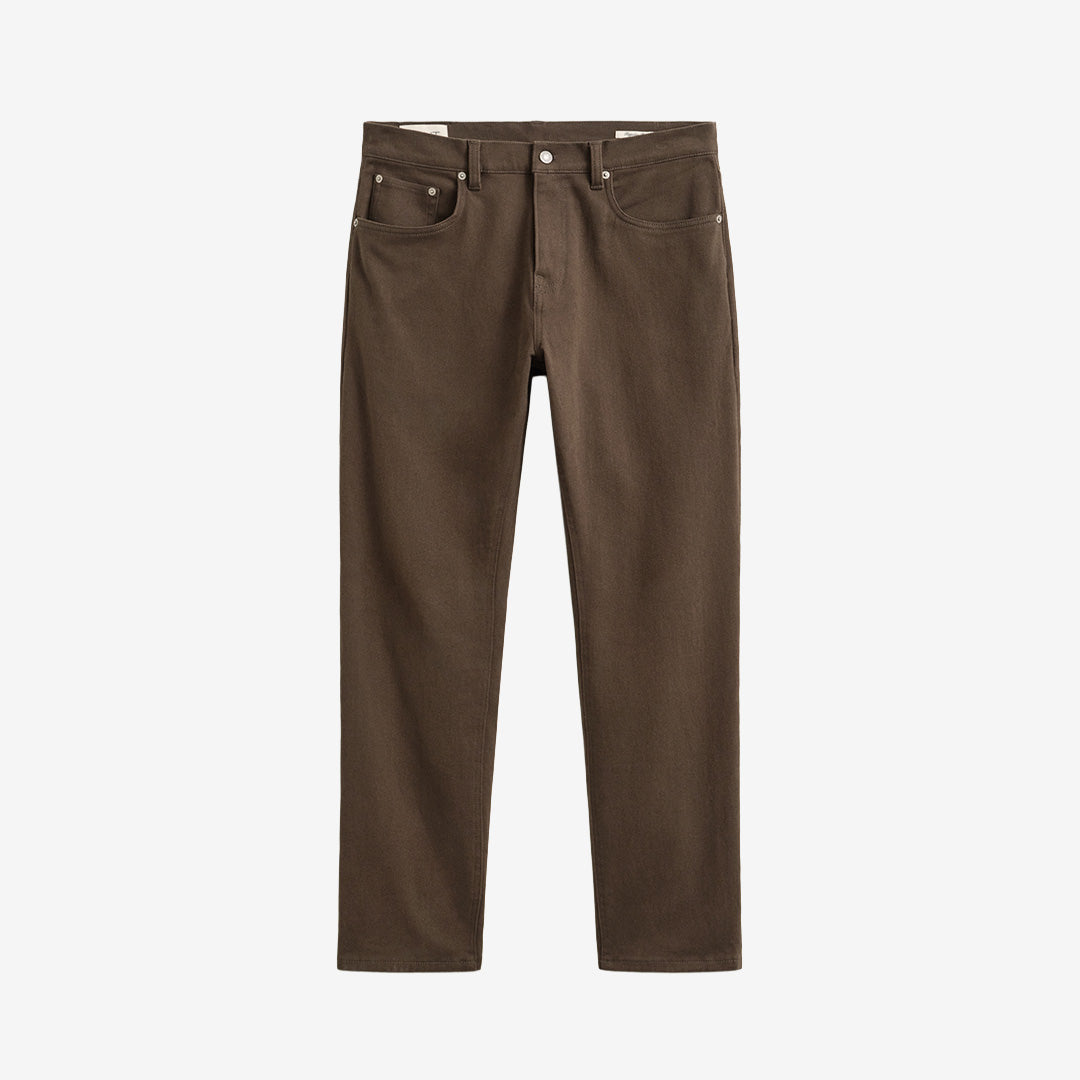 Gant Regular Fit Twill Jeans 1000511-262 i Shadow Brown med femficksdesign för herr