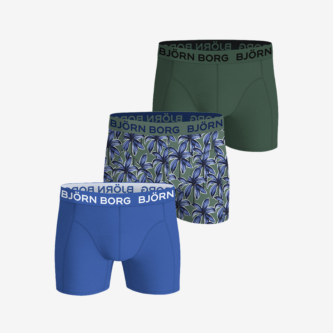 Björn Borg 3-pack kalsonger grön blå print resår midja