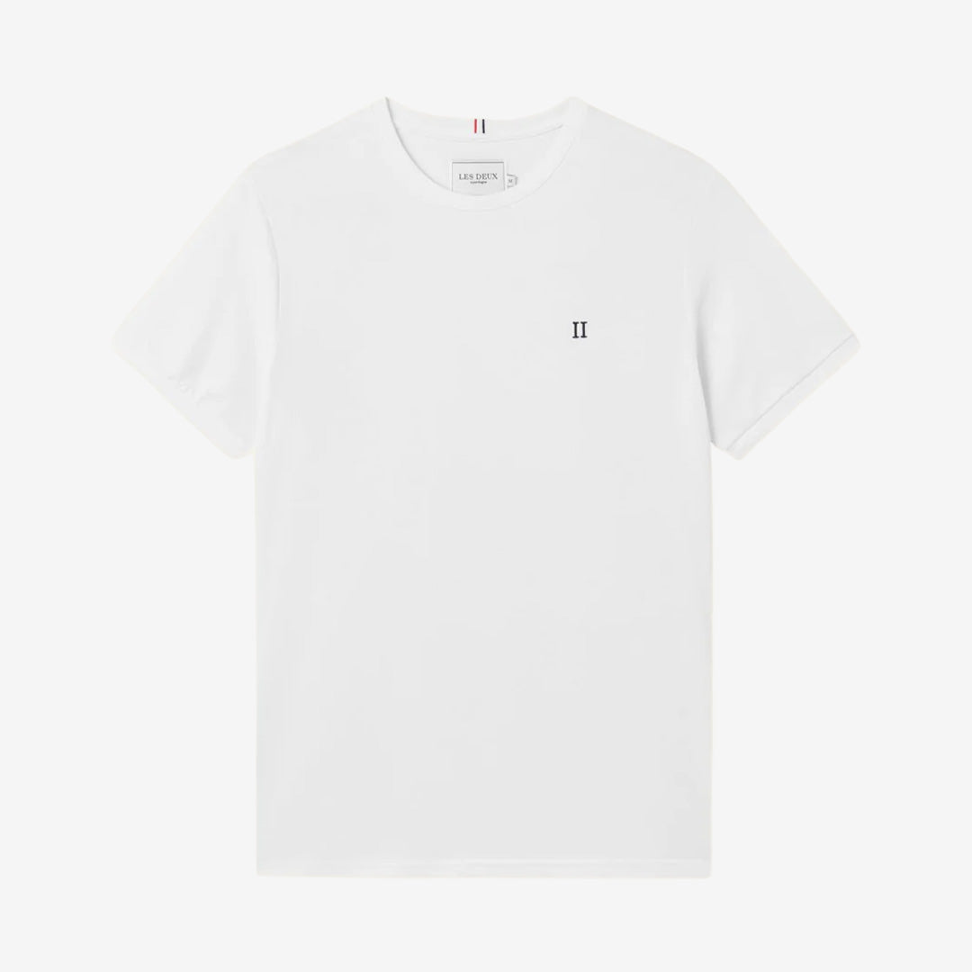 Vit Piqué T-Shirt i 100% bomull med mjuk och slitstark kvalitet