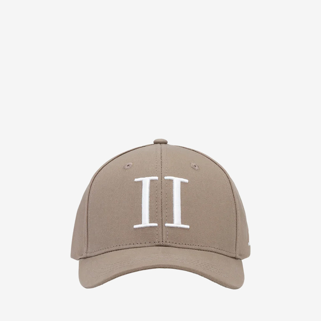 Encore Organic Baseball Cap i Walnut Brown i ekologisk bomullstwill med 3D-broderad logotyp och justerbar snapback