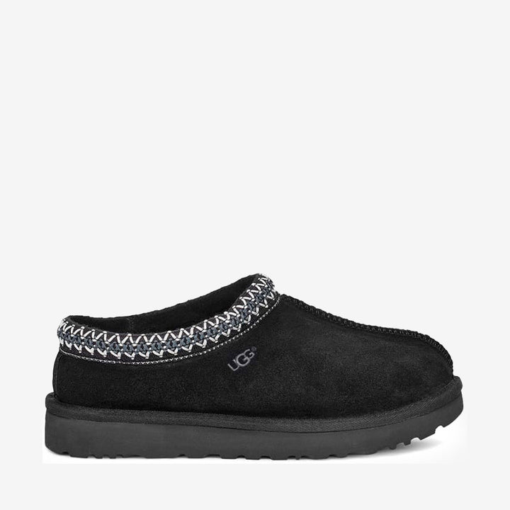 UGG Tasman II slip-in toffel i mocka och fårskinn med UGGbraid-detalj – beige modell

