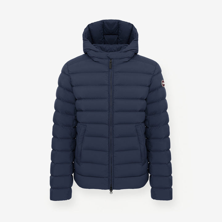 Colmar Quilted Down Jacket Hood herr Navy Blue marinblå dunjacka 12000053R4ZP