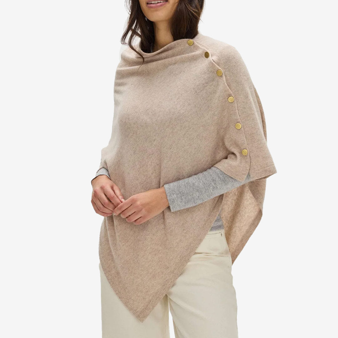 Davida Poncho Gold Buttons kashmirponcho dam