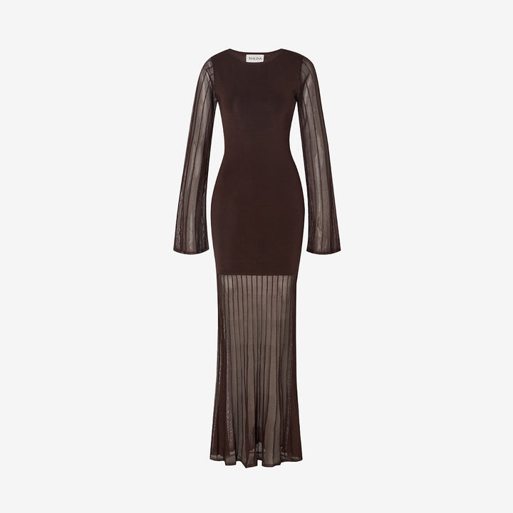 Haisley Sheer Knitted Maxi Dress