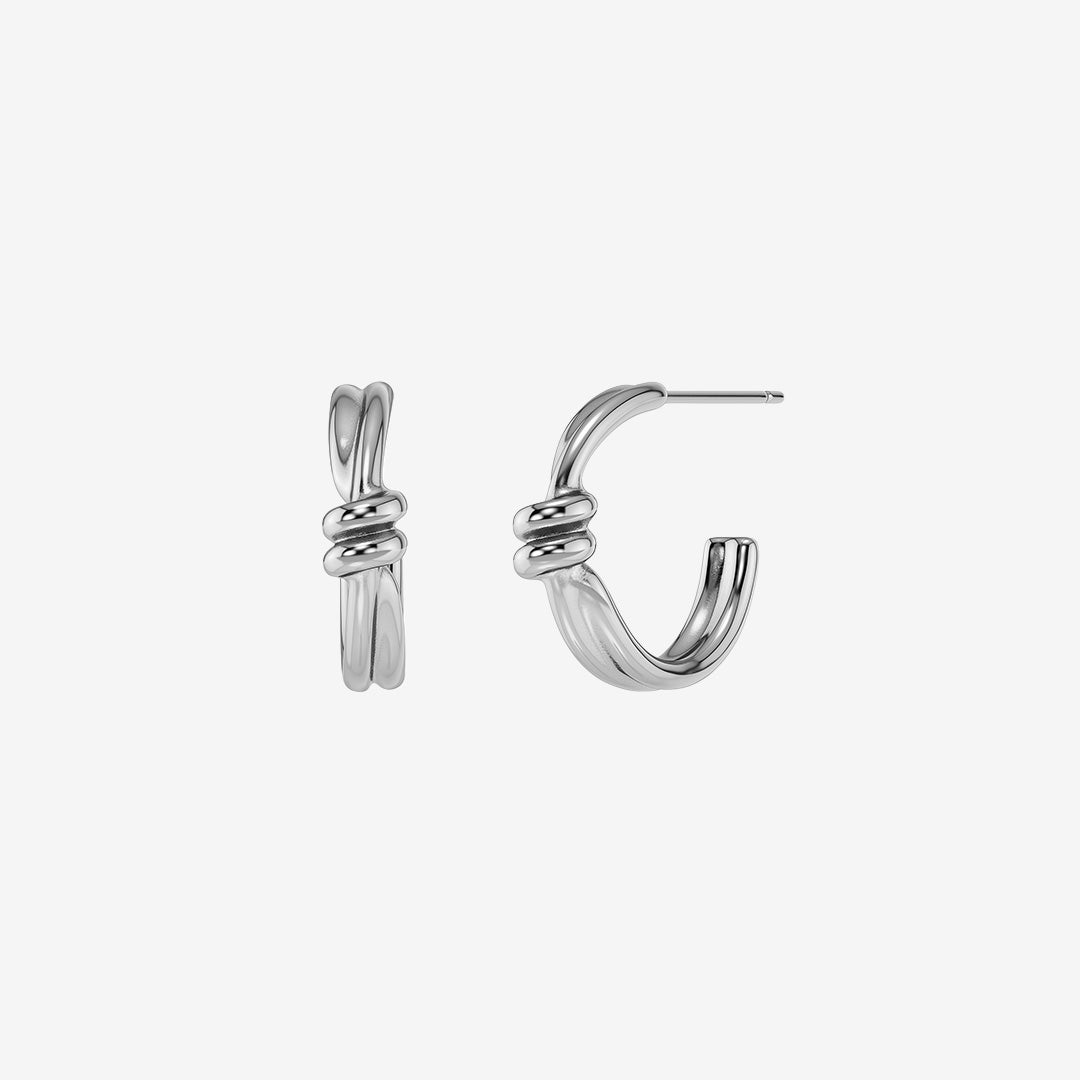 Hoops i rostfritt stål med spiralform – Swivel