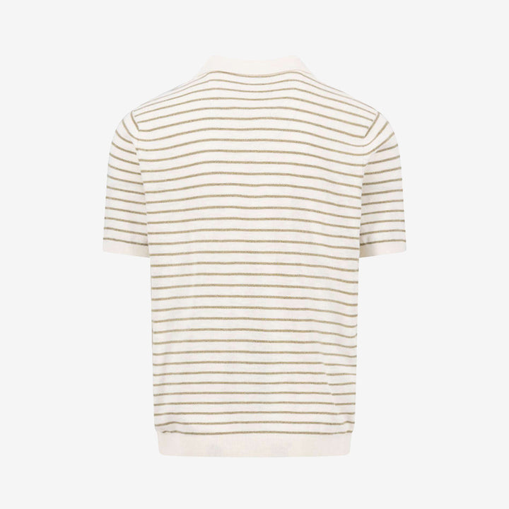 Polo, striped, Cotton Linen