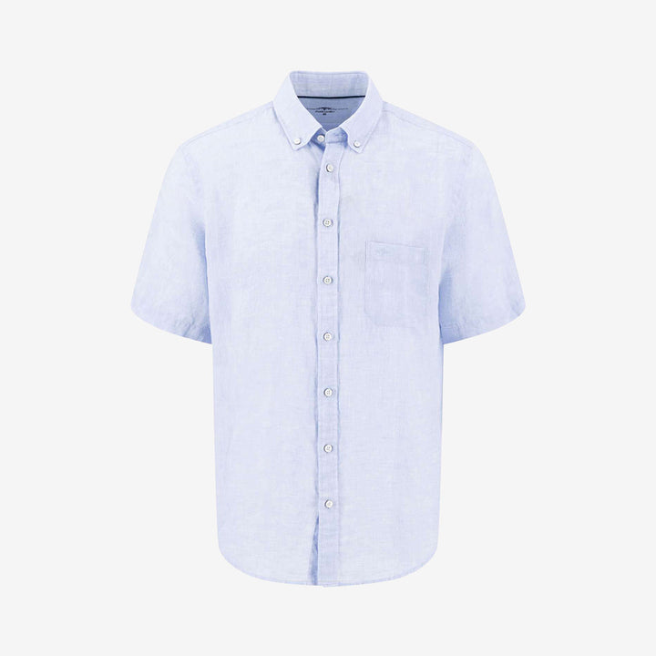 Fynch-Hatton Premium Linen kortärmad skjorta New Breeze i linne