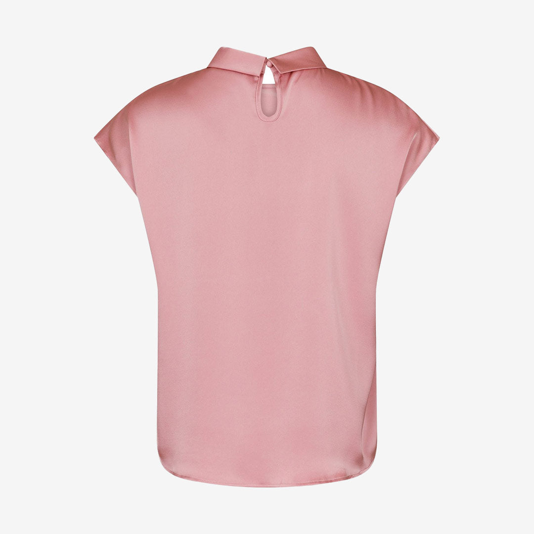 Fleur Drapy Satin Blouse