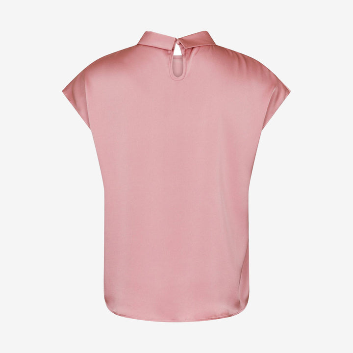 Fleur Drapy Satin Blouse