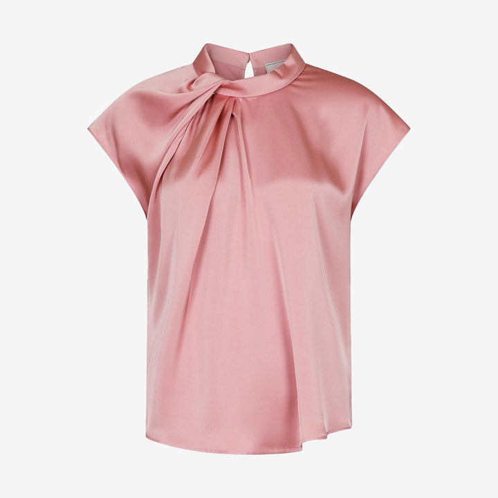 Fleur Drapy Satin Blouse