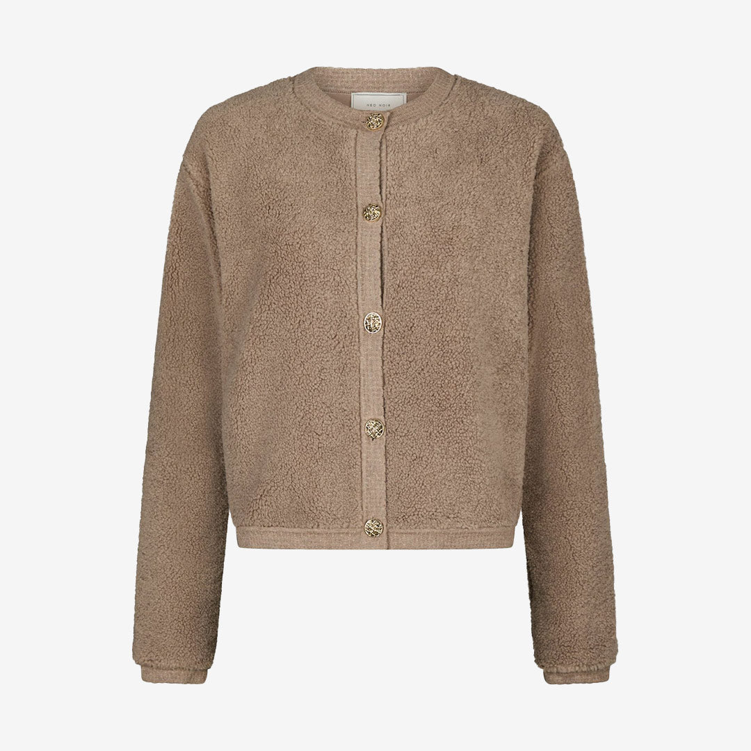 Limo Fluffy Knit Cardigan