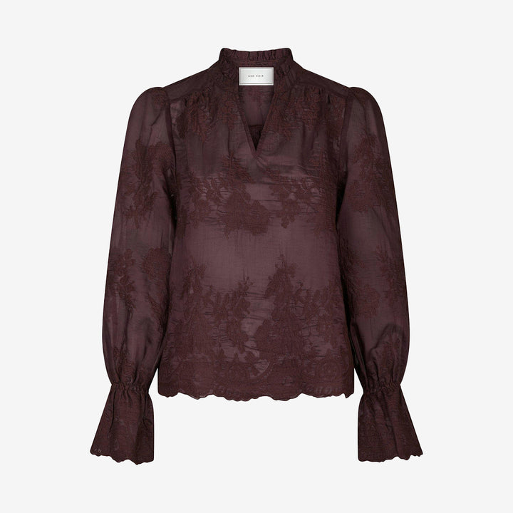 Amara Big Embroidery Blouse