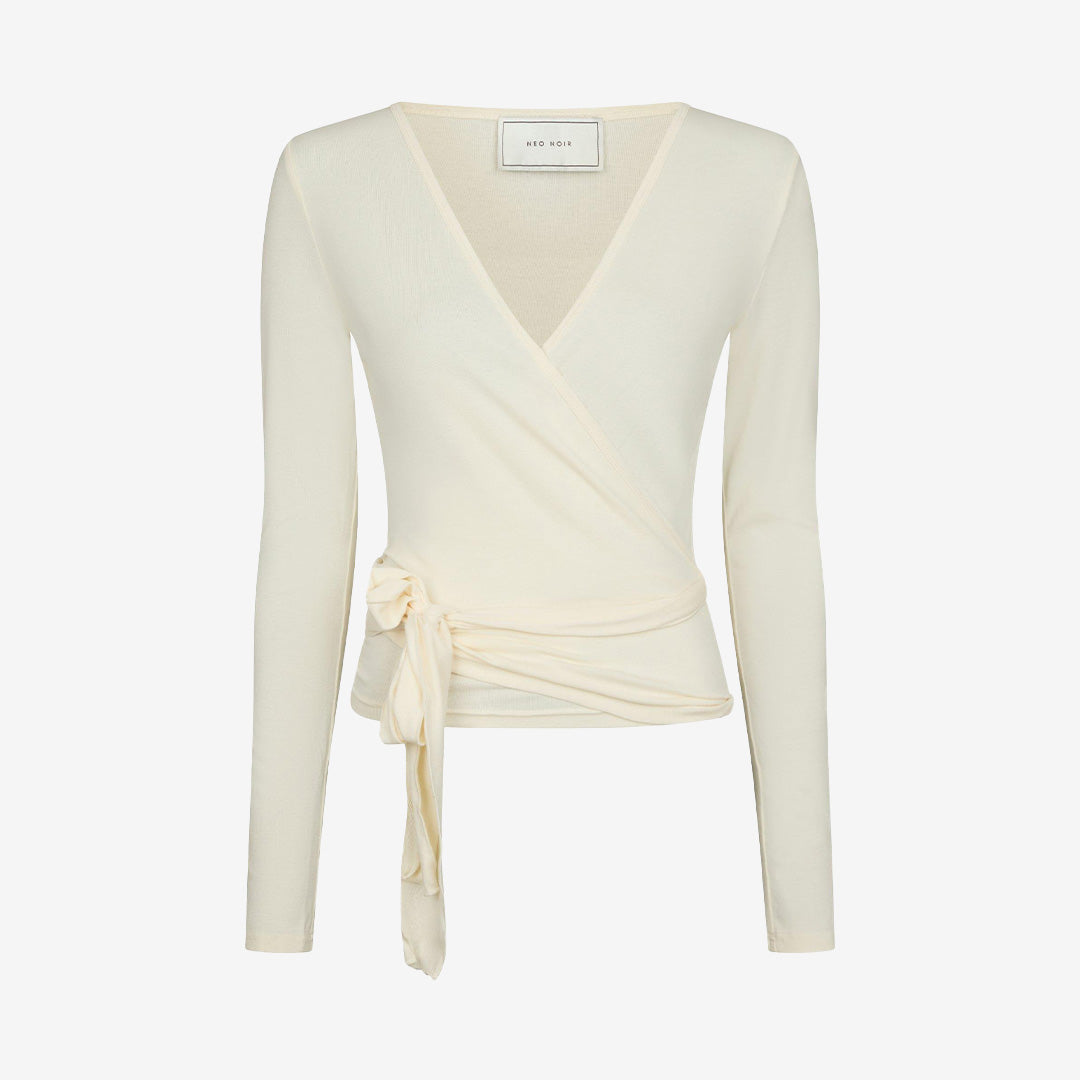 Nia Jersey Wrap Blouse