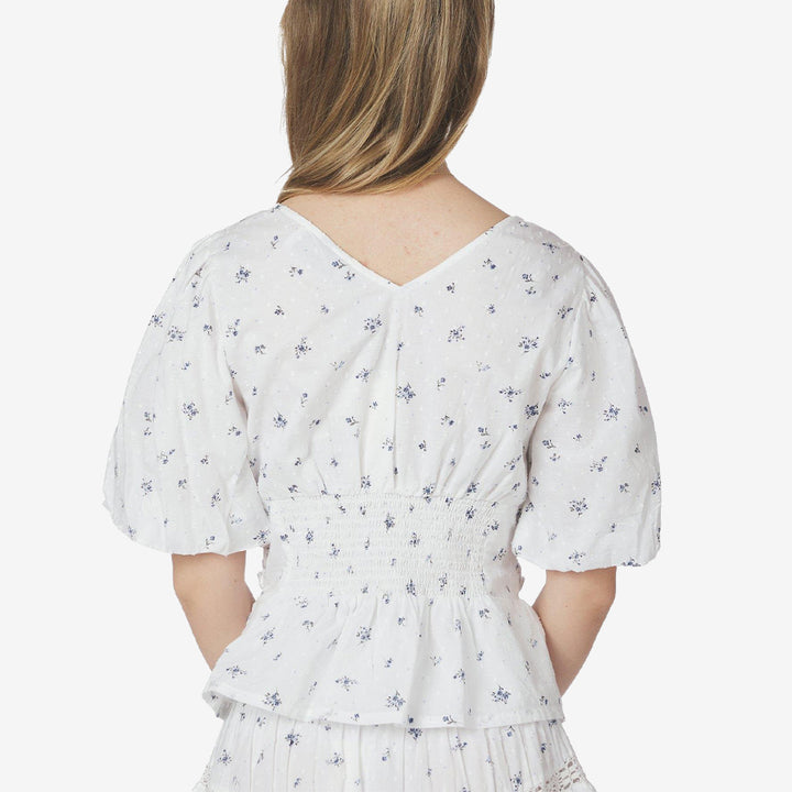 Sapura Flower Dobby Blouse