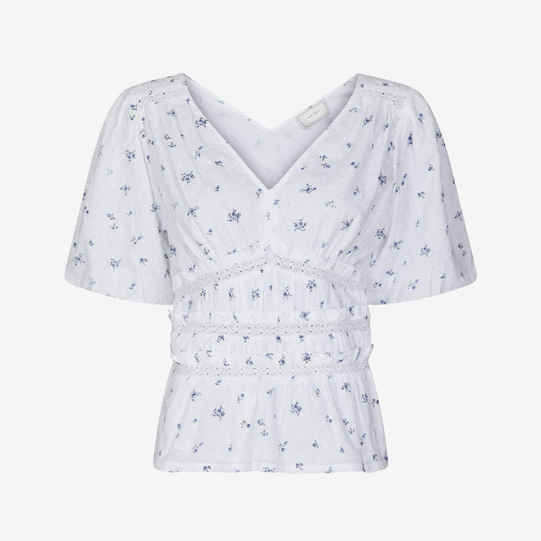 Sapura Flower Dobby Blouse
