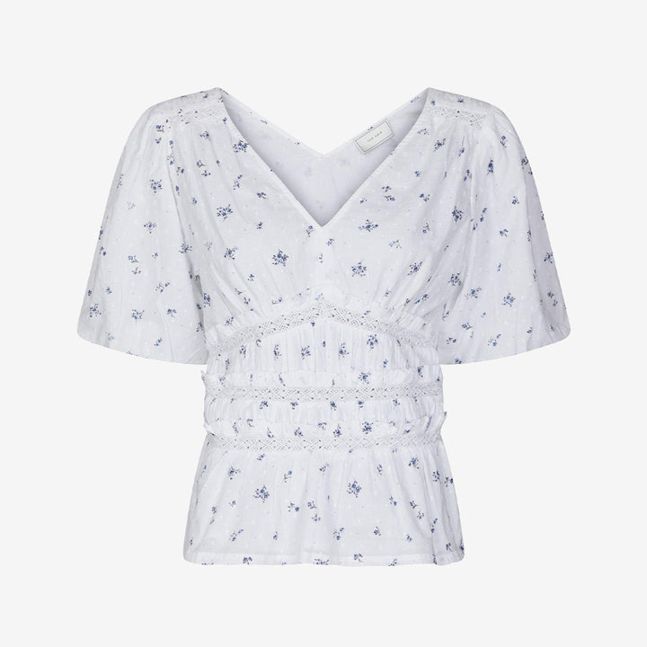 Sapura Flower Dobby Blouse