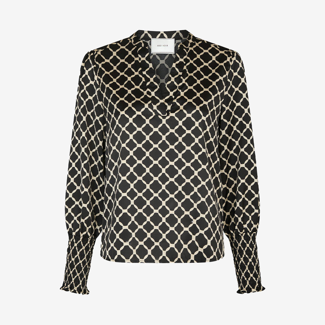 Landa Tile Print Blouse