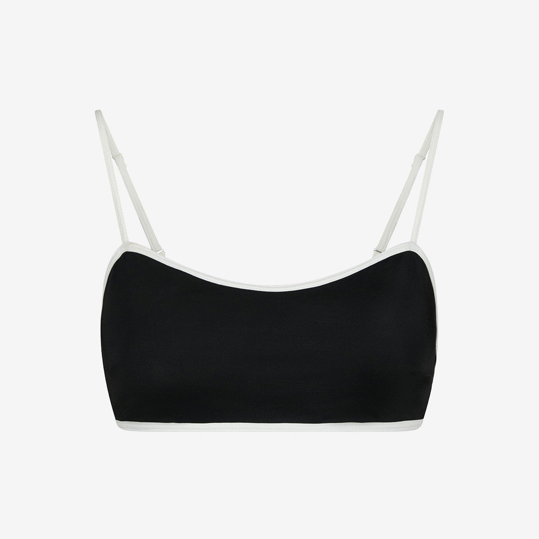 Fia Solid Contrast Bikini Top