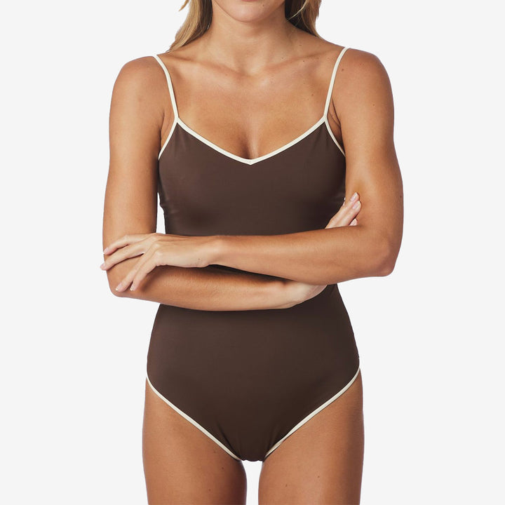 Felice Solid Contrast Swimsuit
