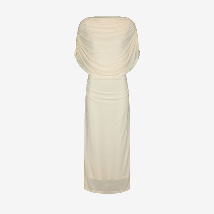 Tottuna Long Drapy Mesh Dress