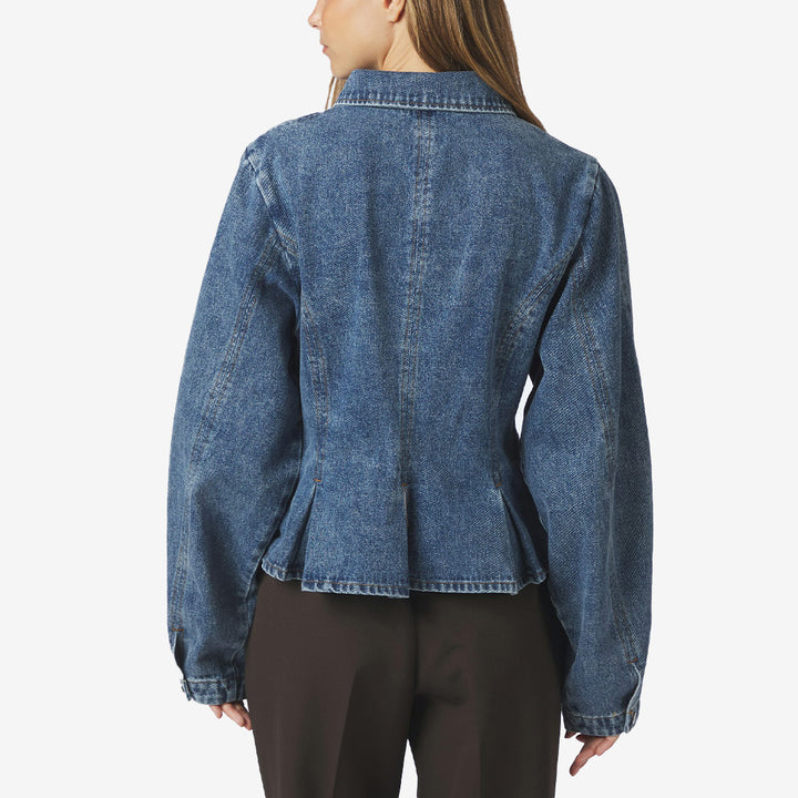 Rivora Denim Peplum Jacket
