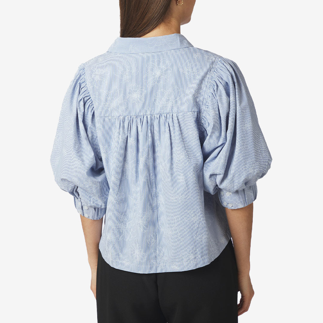 Etta Flower Stripe Shirt