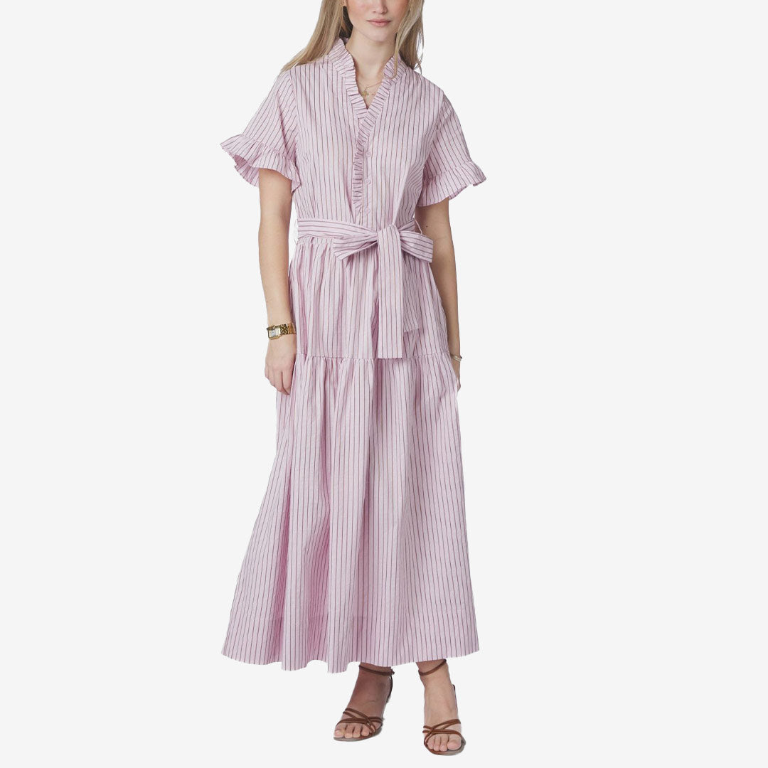 Neo Noir Nessie Structure Stripe dress dam randig klänning