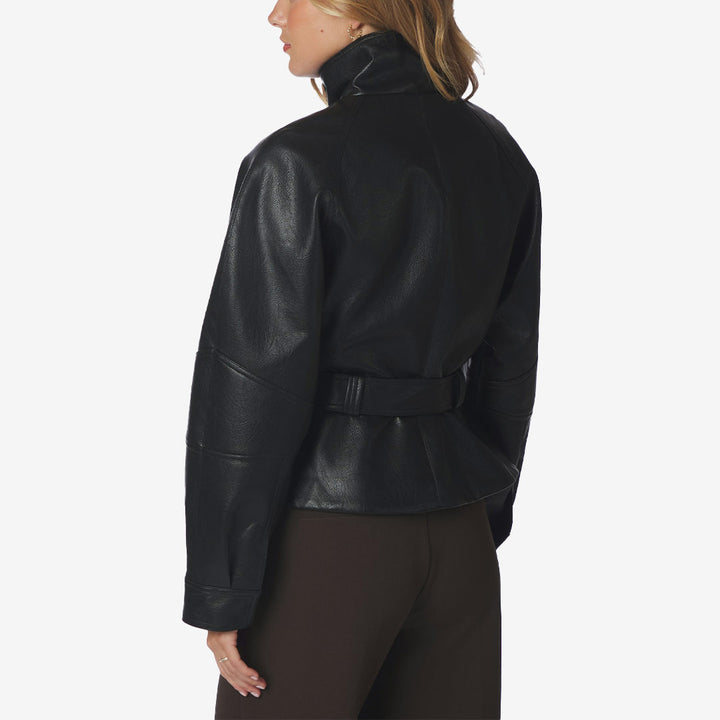 Jaclyn Faux Leather Jacket