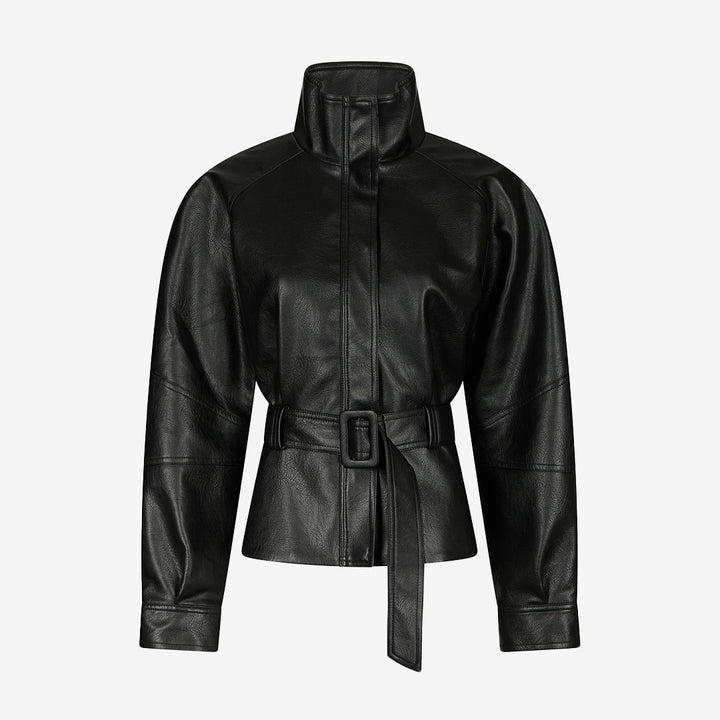 Jaclyn Faux Leather Jacket