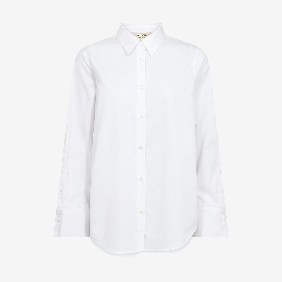 Mos Mosh MMWinola Cotton Twill Shirt dam White 182350