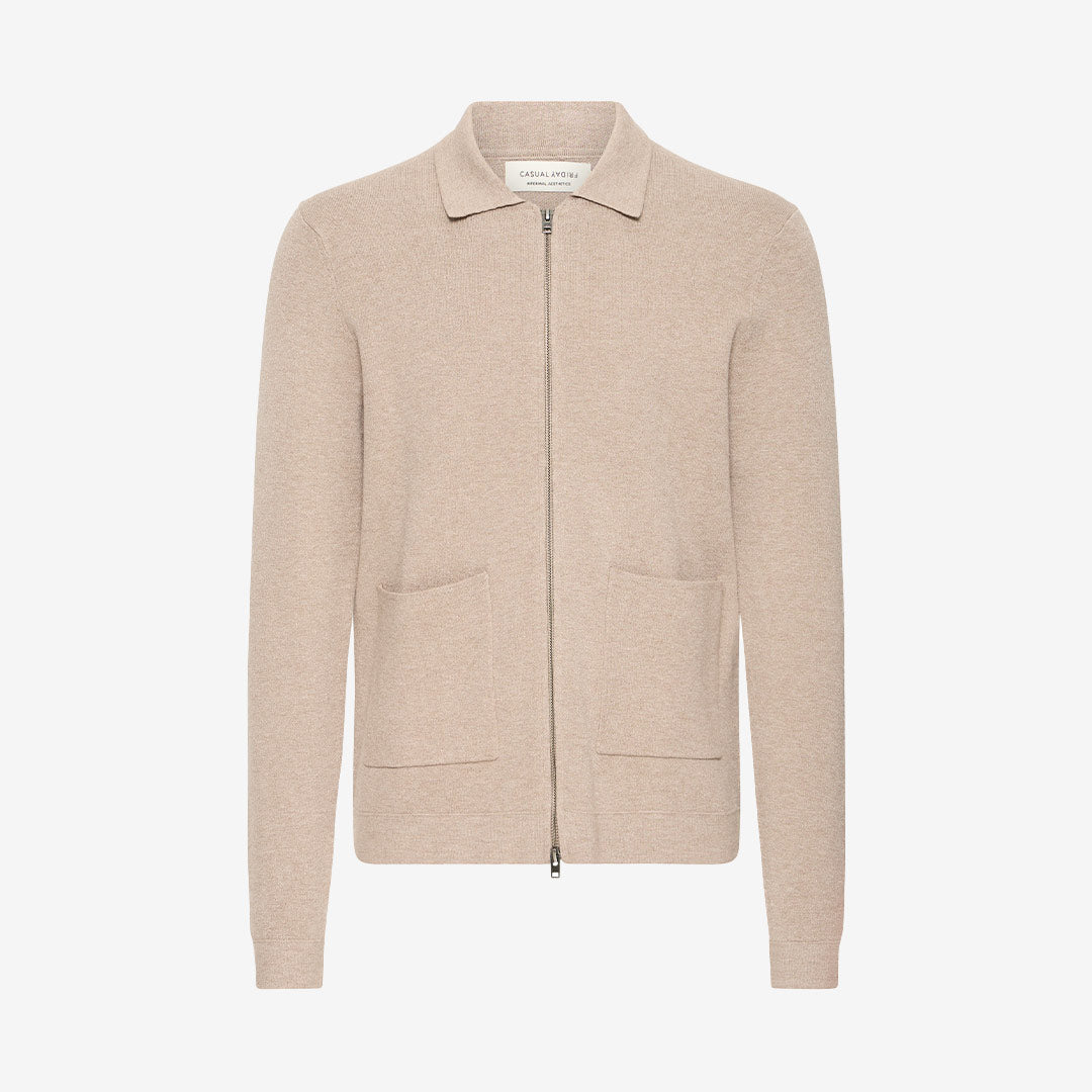 CFCLAES 0224 knitted zipper cardigan