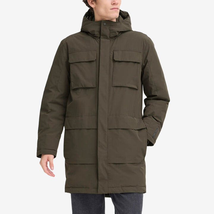 CFKlint Long Parka Black Ink lång parkas i polyester från Casual Friday