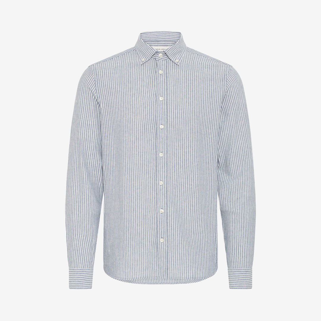 CFHANES LINEN MIX LS SHIRT