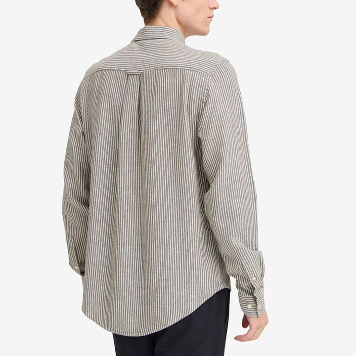 CFHANES LINEN MIX LS SHIRT
