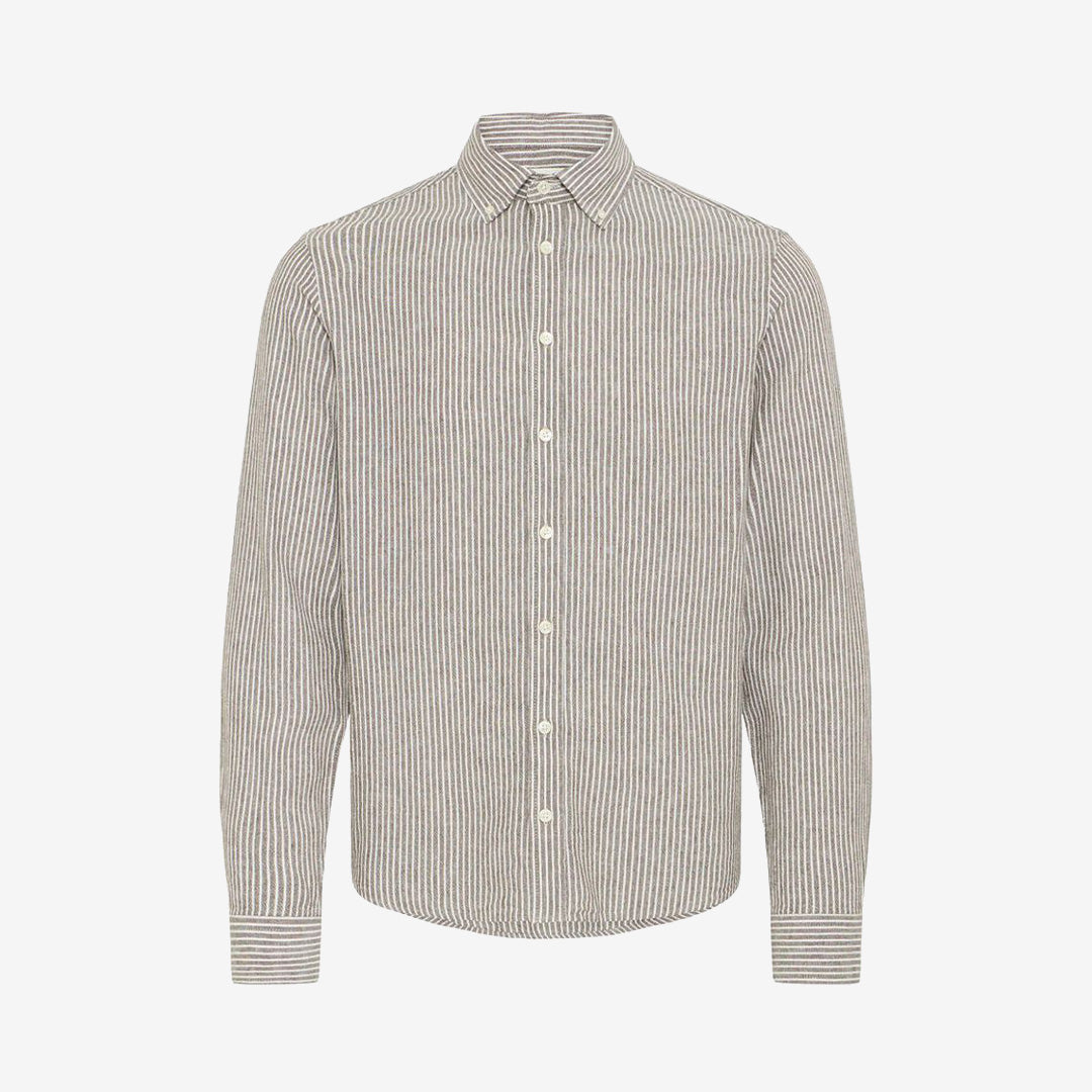 CFHANES LINEN MIX LS SHIRT