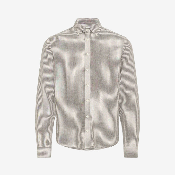 CFHANES LINEN MIX LS SHIRT