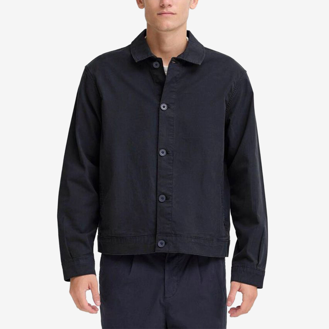 CFBUCHAN Twill Shacket i färgen Dark Navy i bomullstwill med stretch