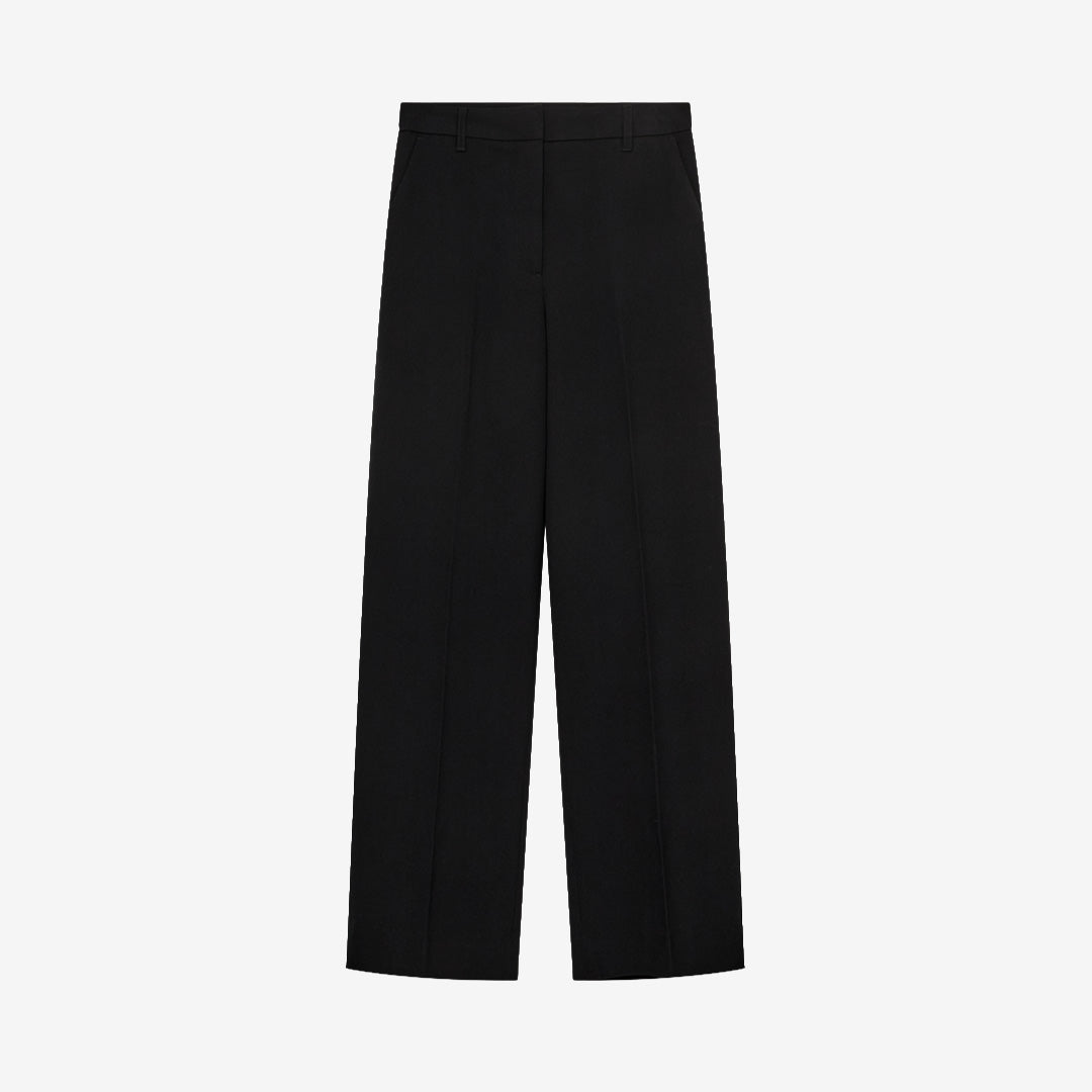 Copenhagen Muse CMTAILOR-PANTS högmidjade svarta kostymbyxor med raka ben och pressveck, style no 206642
