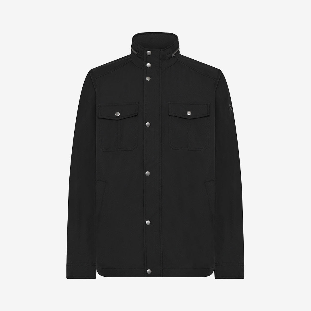 Rock and Blue Lex Tech Jacket – svart lätt jacka med ståkrage och fickor