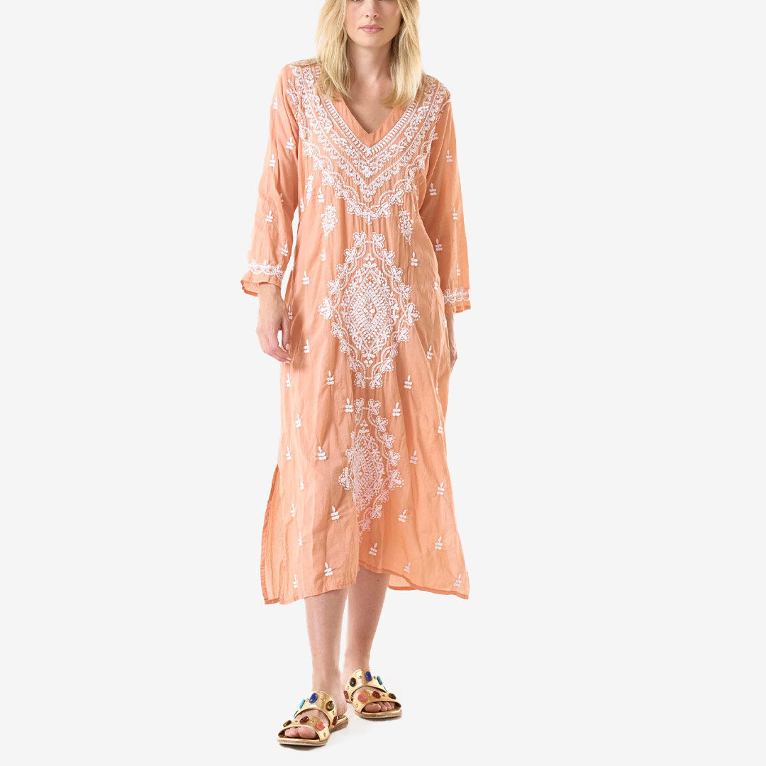 Dresses- Long Goa Clay/ White