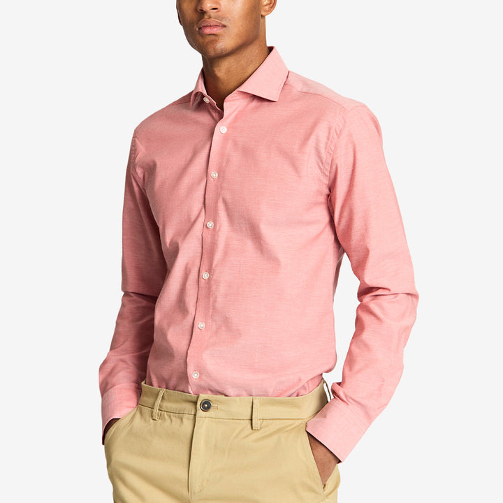 Harald Modern Fit Shirt i dusty clay – skjorta i bomull för herr med modern fit