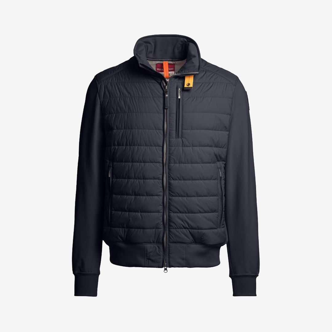 Parajumpers Elliot fleece- och pufferjacka i Blue Navy