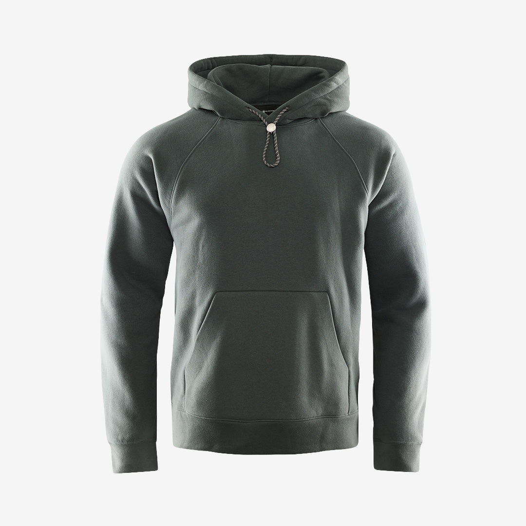 Sail Racing Flow Hood hoodie i Aurora Green med avslappnad passform, justerbar huva och Sail Racing-logga.