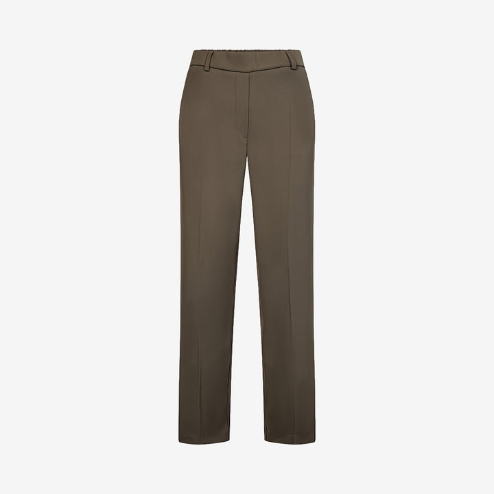Levete Room LR-Omira 1 byxor för dam i Tarmac i 100% återvunnen polyester med stilren och minimalistisk design.