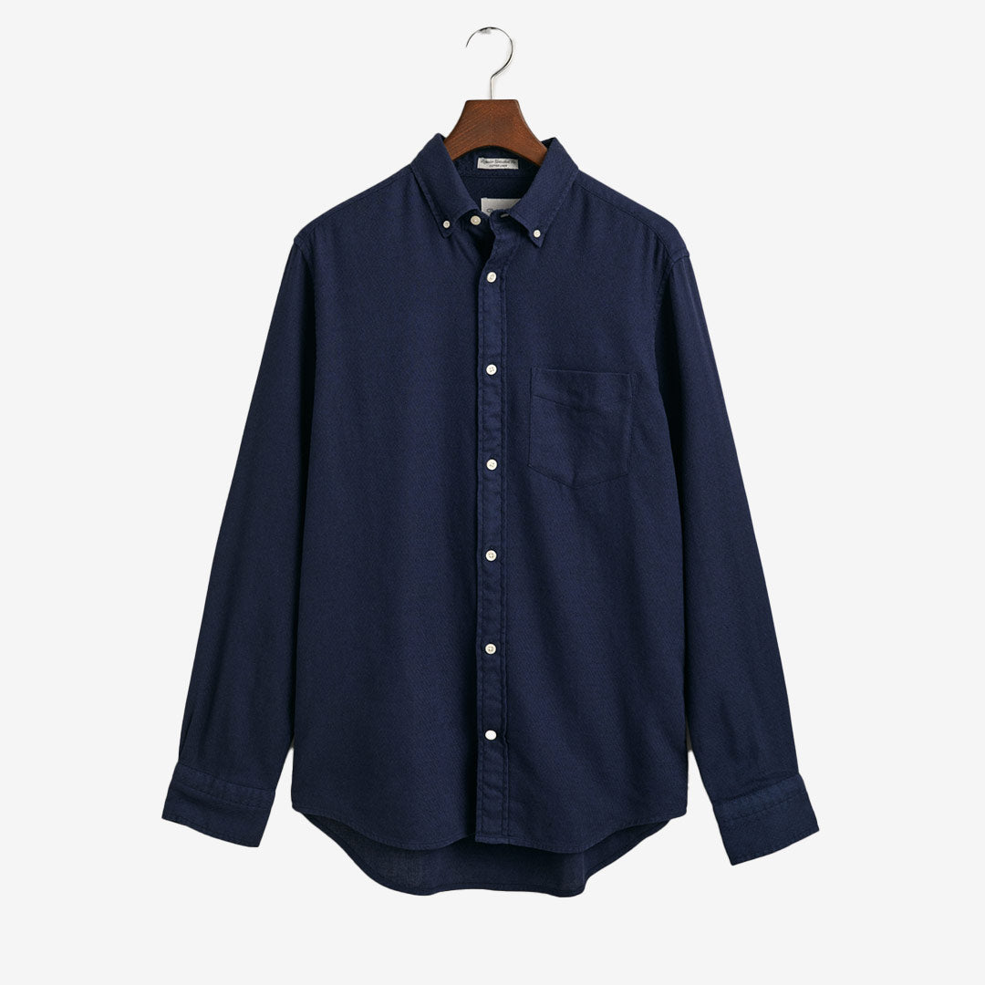 REG COTTON LINEN TEXTURE SHIRT
