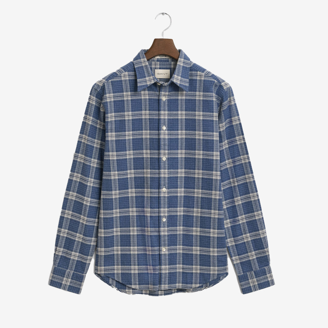 REG FLANNEL MELANGE CHECK SHIRT