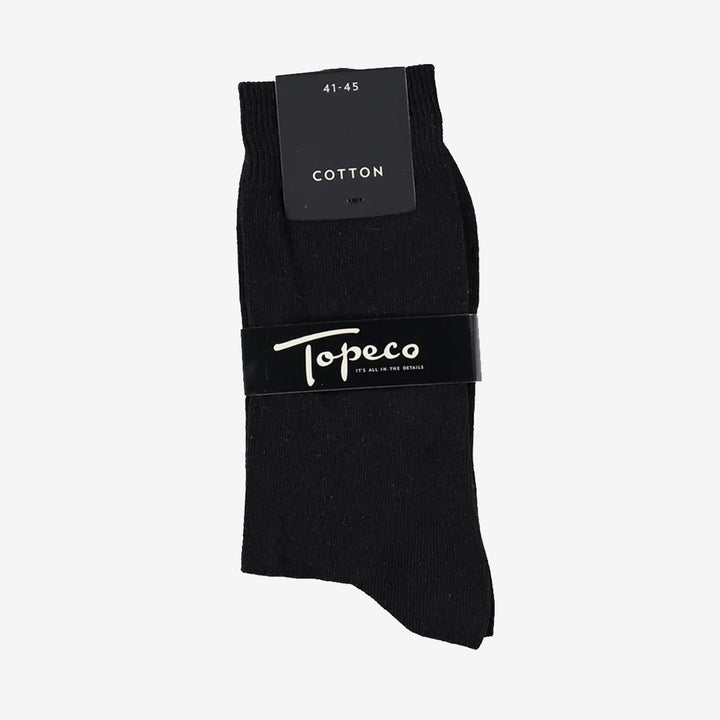 SOCK SOLID, COTTON, BLACK
