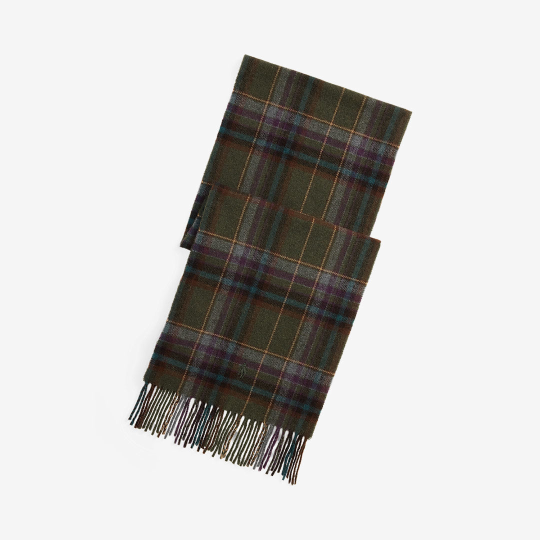 Polo Ralph Lauren Classic Plaid Scarf Olive 449959354022