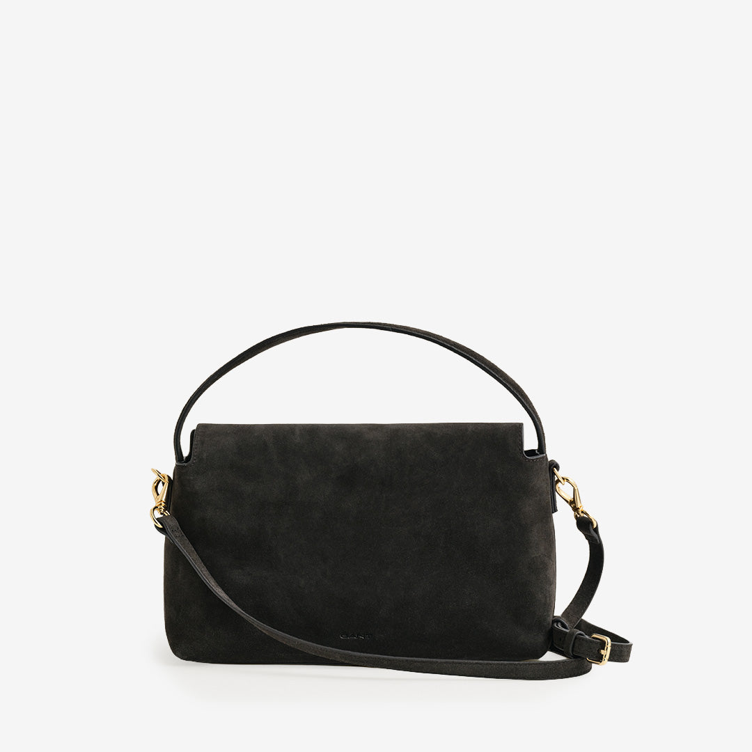 Suede Slouchy Shoulder Bag